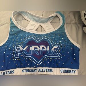 Stingray Allstars Blue and White Sports Bra